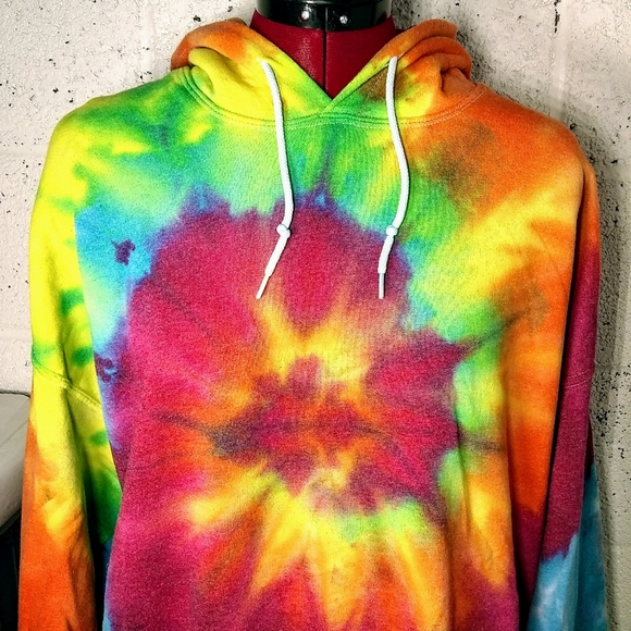 Gildan Sweaters - Custom Boutique Tie Dye Rainbow XL Unisex Hoodie